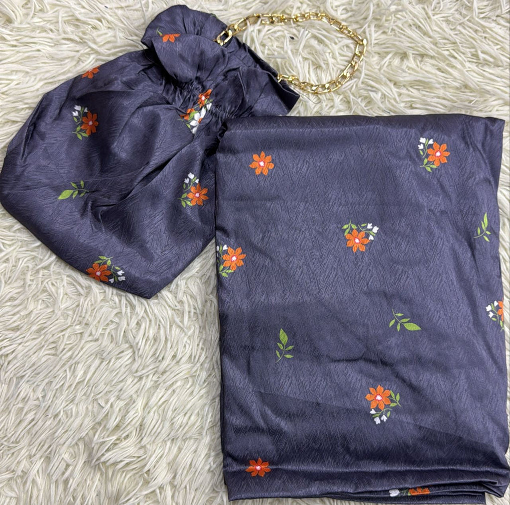 2 Pieces Telekung Prayer Clothes Satin Jacquard