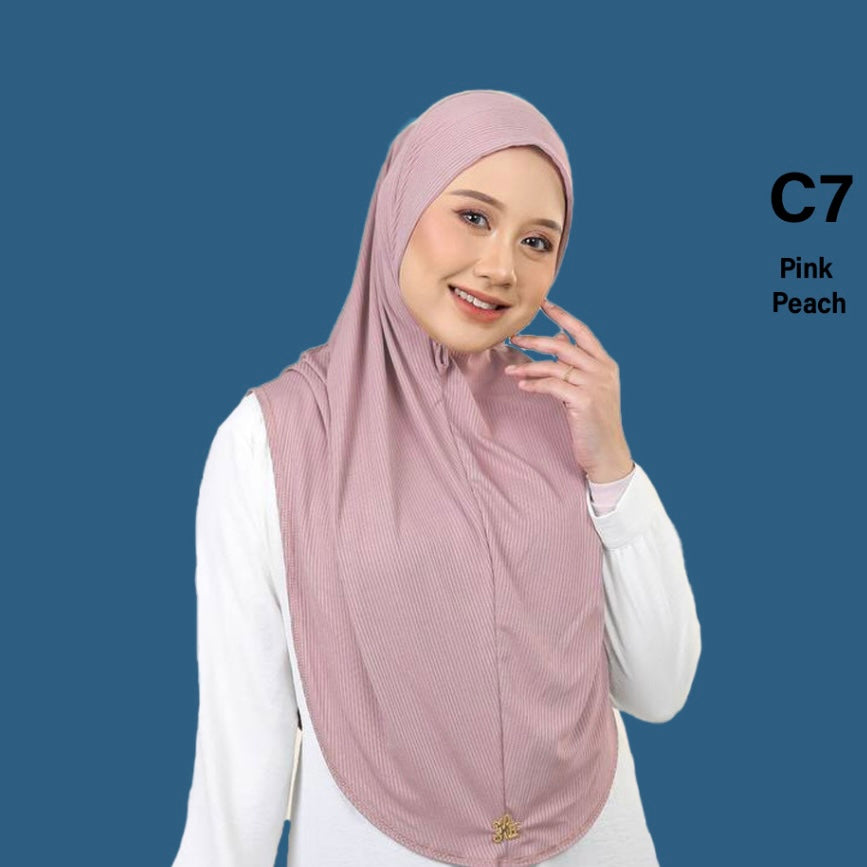 Hijab One Piece - Instant, Comfortable Fit, Versatile Style, Ideal for Everyday Wear Long Islamic sport