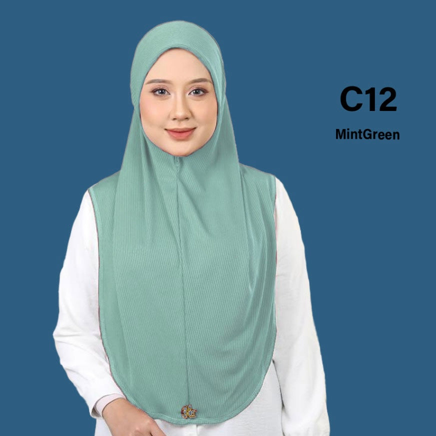 Hijab One Piece - Instant, Comfortable Fit, Versatile Style, Ideal for Everyday Wear Long Islamic sport