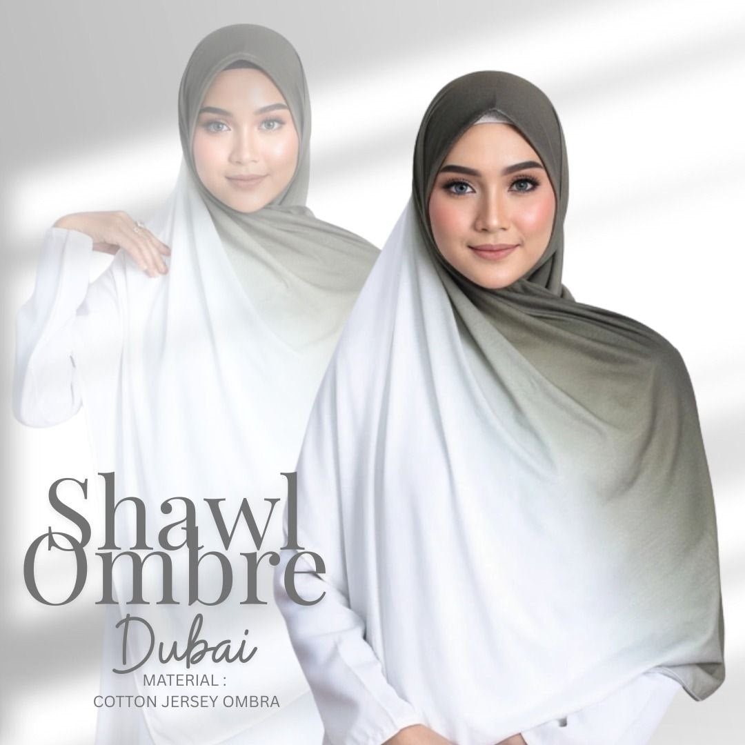 Ombre Jersey Shawl Hijab