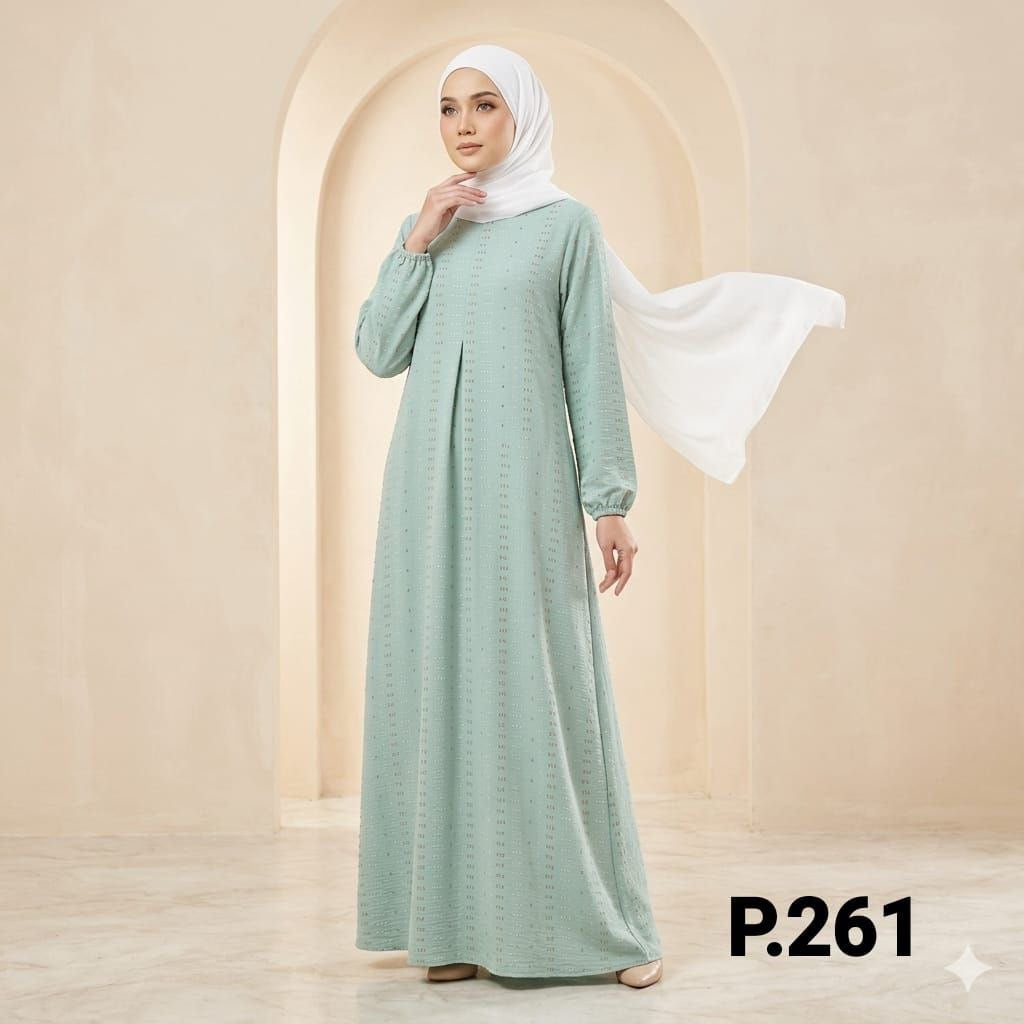 Zahraa Abaya Mint green