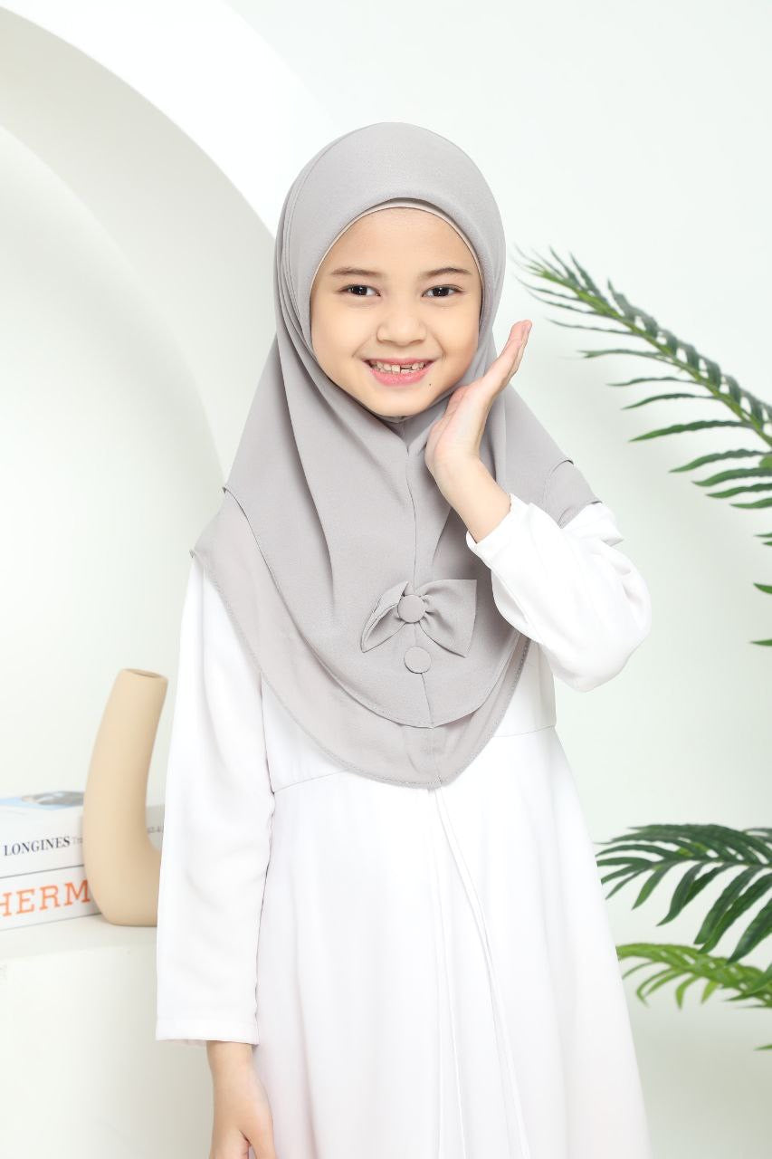 Kids Haya Instant Hijab/Scarf for Girls, Soft and Comfortable KCBOBU1 one piece easy to wear