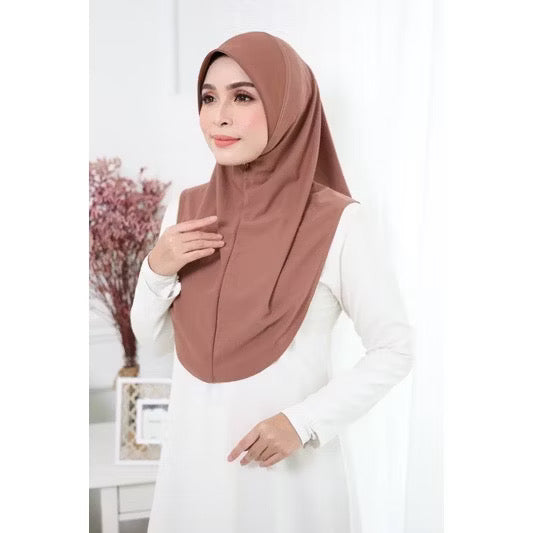 Instant Plain Moscrepe Hijab