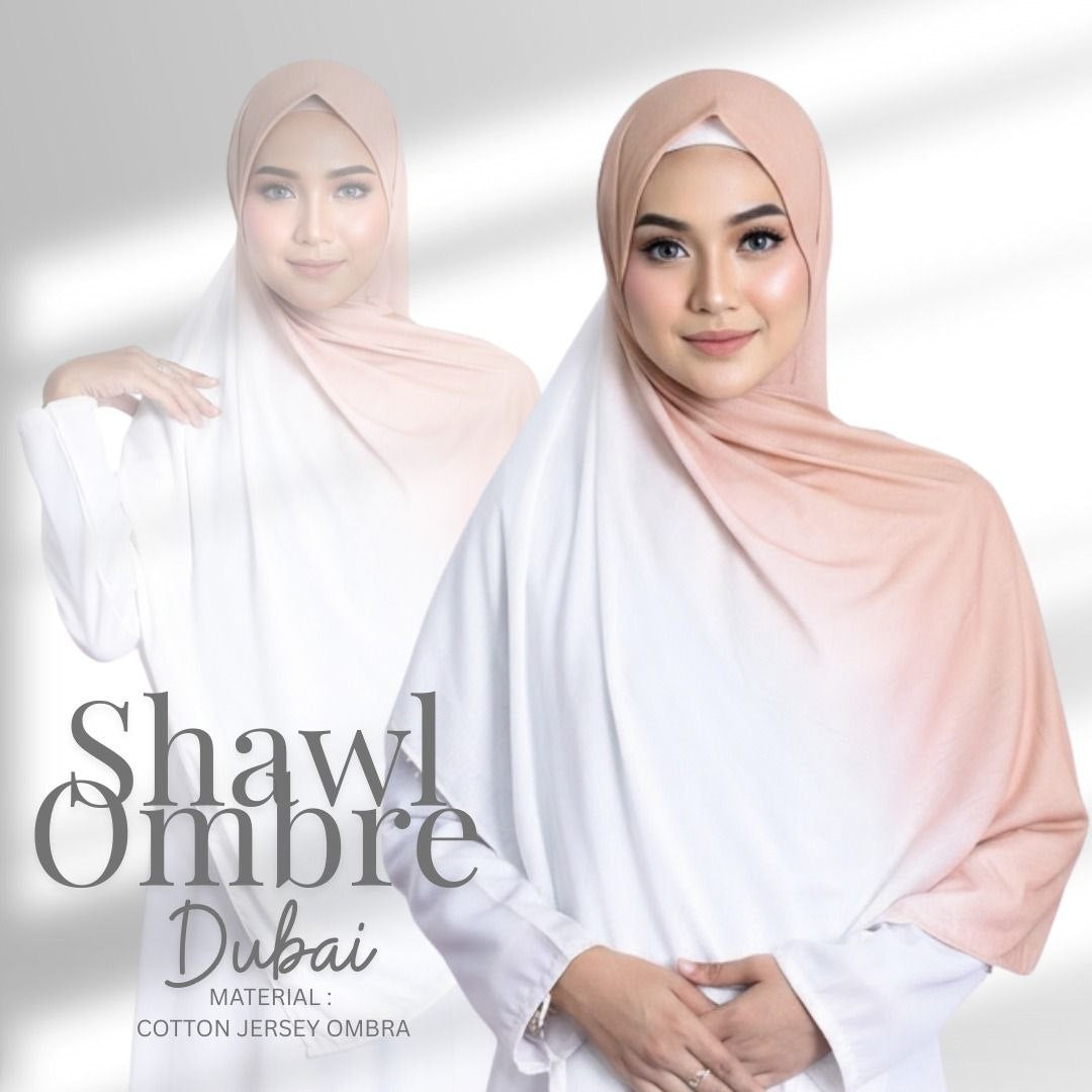 Ombre Jersey Shawl Hijab