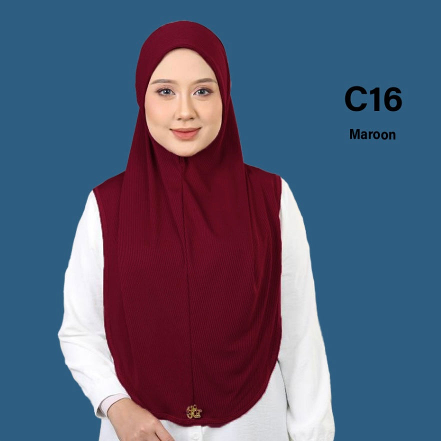 Hijab One Piece - Instant, Comfortable Fit, Versatile Style, Ideal for Everyday Wear Long Islamic sport