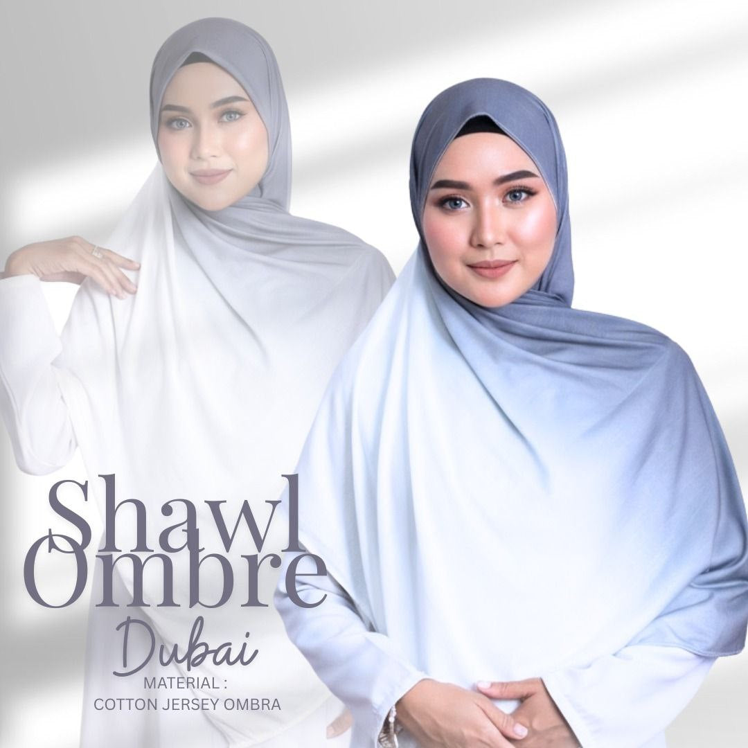 Ombre Jersey Shawl Hijab