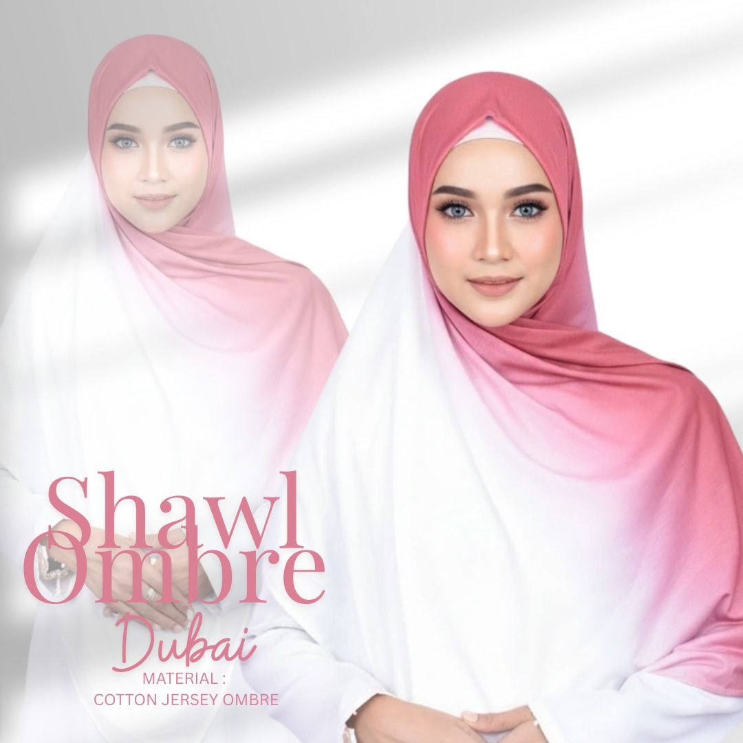 Ombre Jersey Shawl Hijab