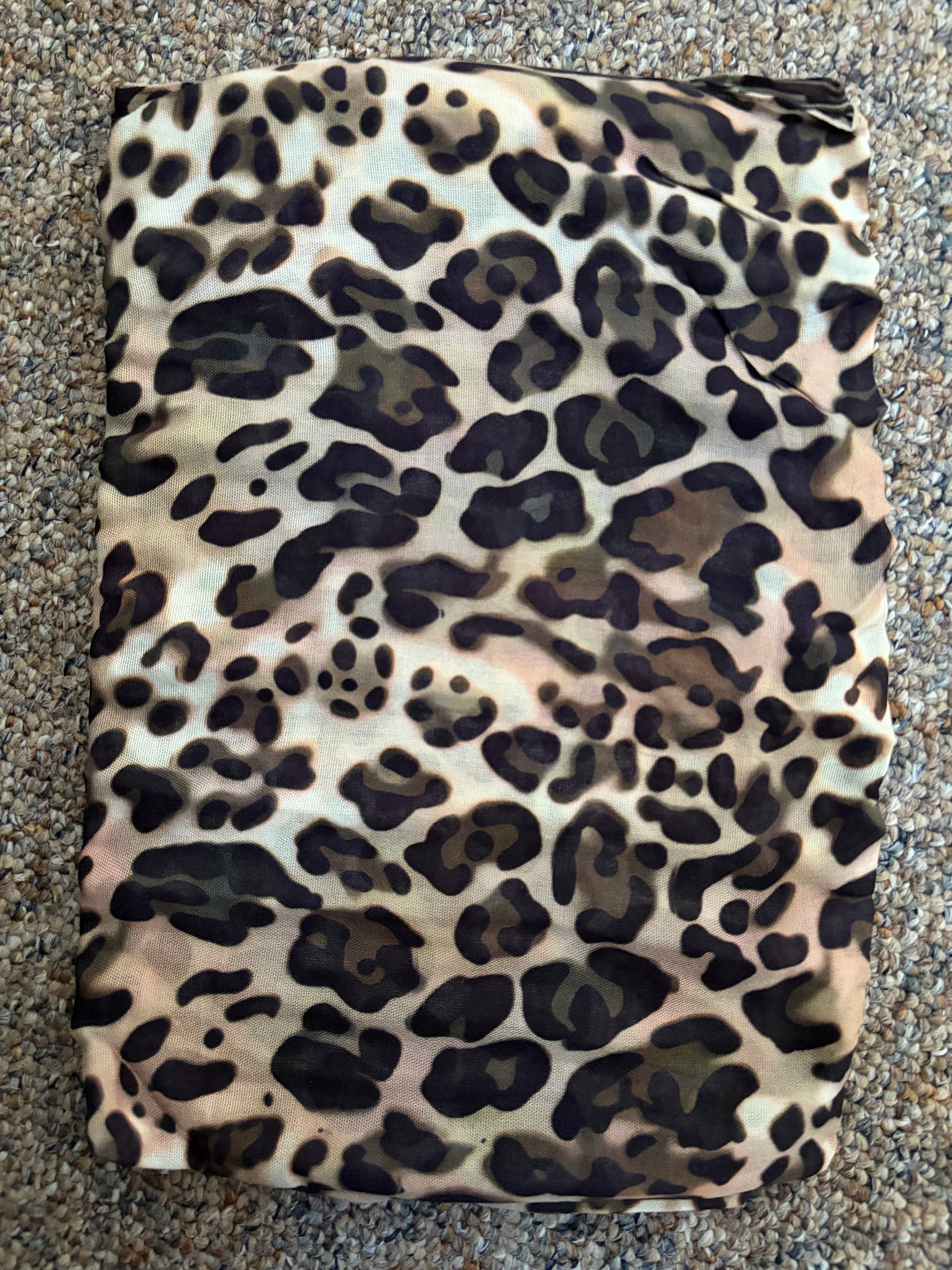 Modal Hijab Leopard Print