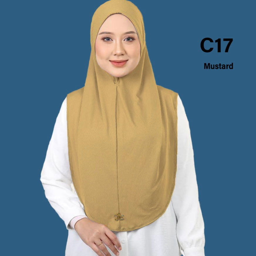 Hijab One Piece - Instant, Comfortable Fit, Versatile Style, Ideal for Everyday Wear Long Islamic sport