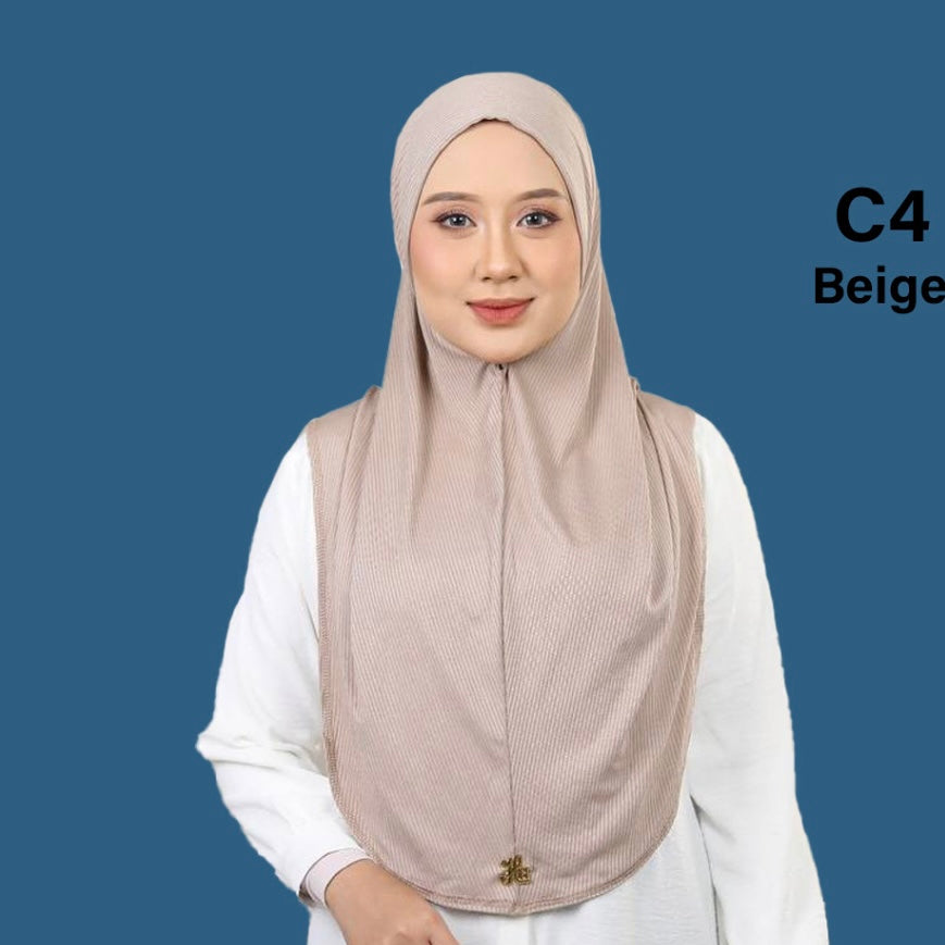 Hijab One Piece - Instant, Comfortable Fit, Versatile Style, Ideal for Everyday Wear Long Islamic sport
