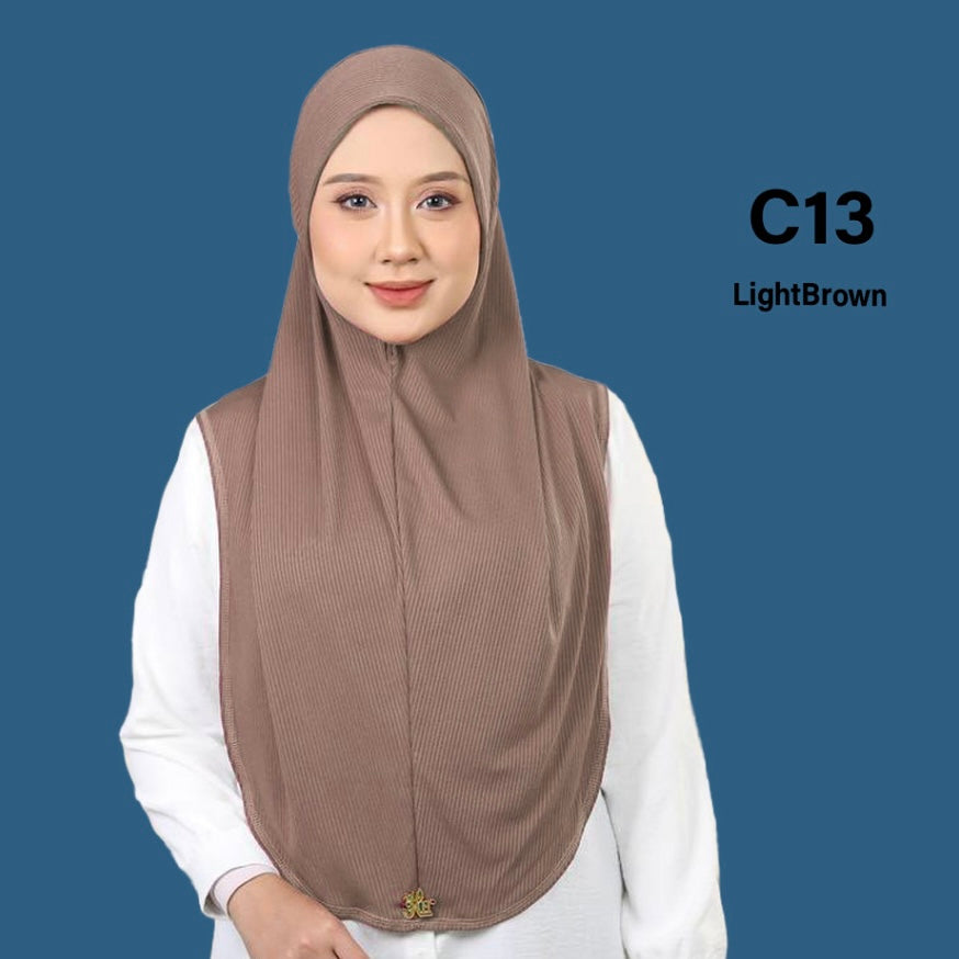 Hijab One Piece - Instant, Comfortable Fit, Versatile Style, Ideal for Everyday Wear Long Islamic sport