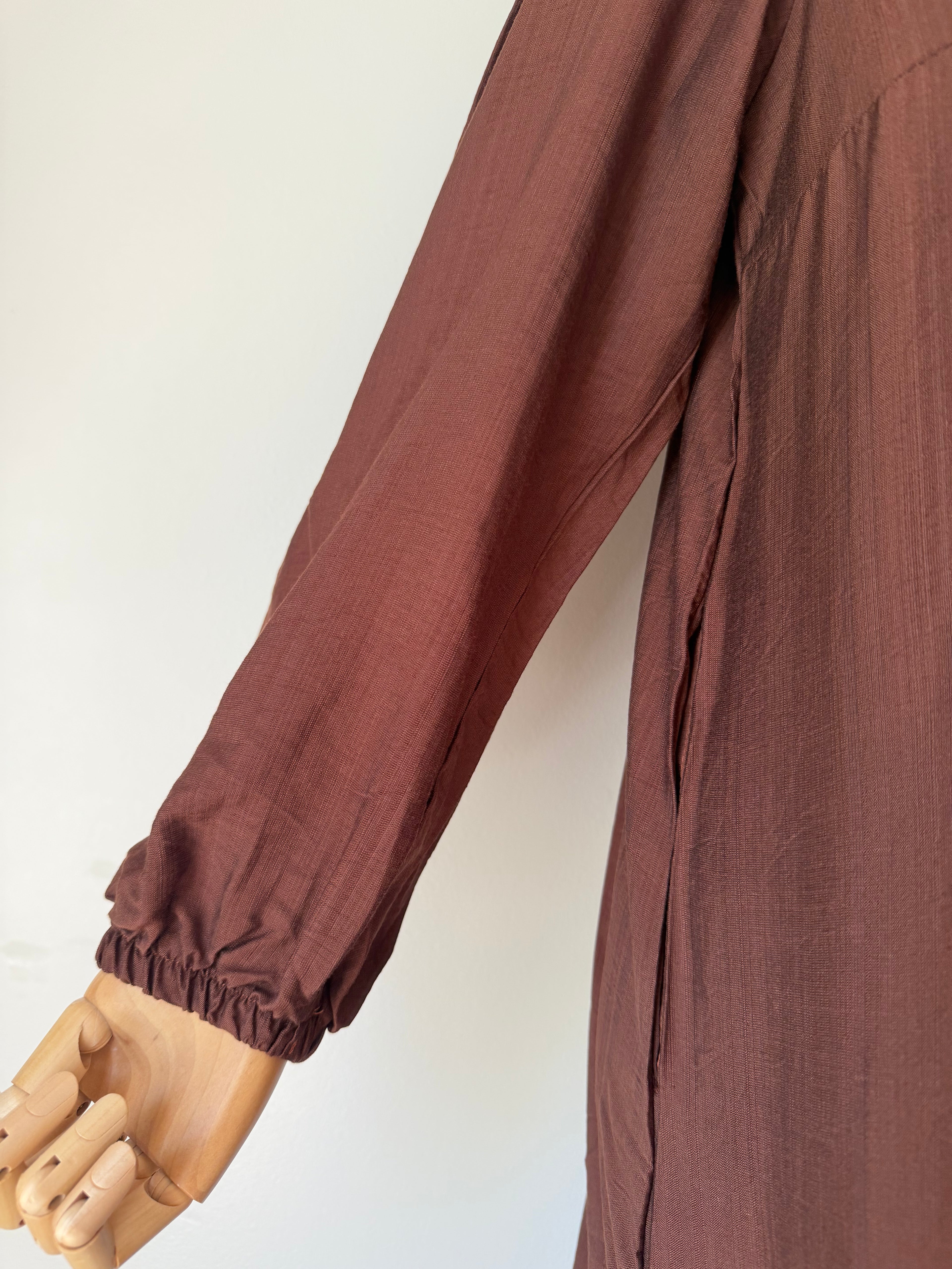 Hayfa Buttoned Premium Modest Linen Abaya Dress for Muslim Women | Breathable Long Sleeve Loose Fit Maxi Dress for Everyday Wear, Ramadan,Eid & breastfeeding friendly (Copy)