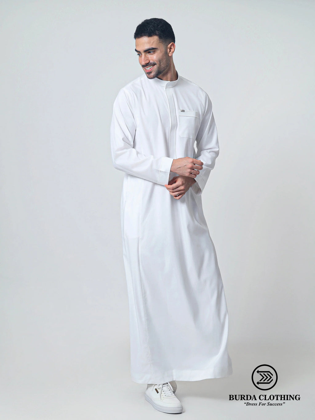Adult premium classic white thobe 301