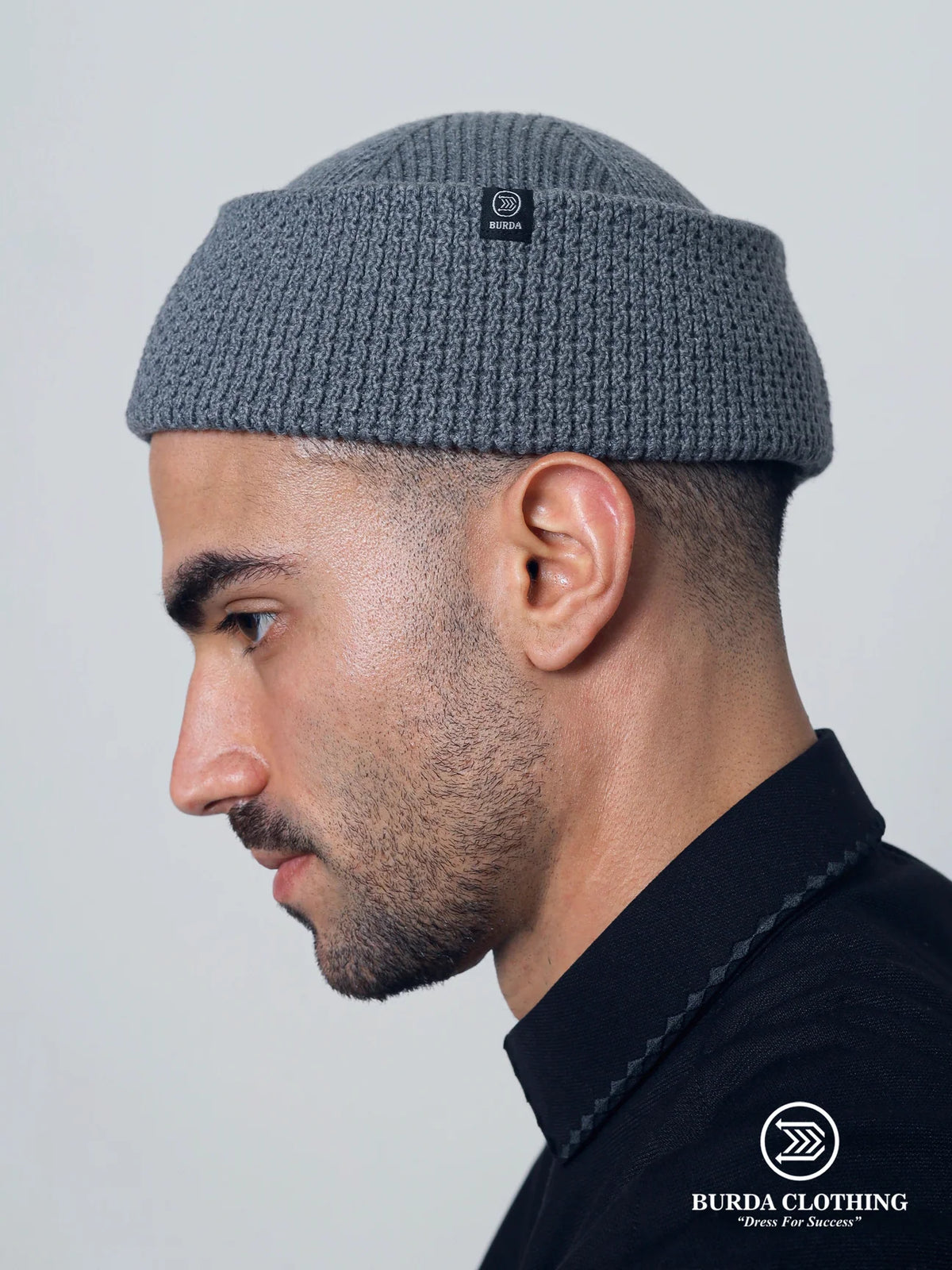 Adult men premium winter folded beanie