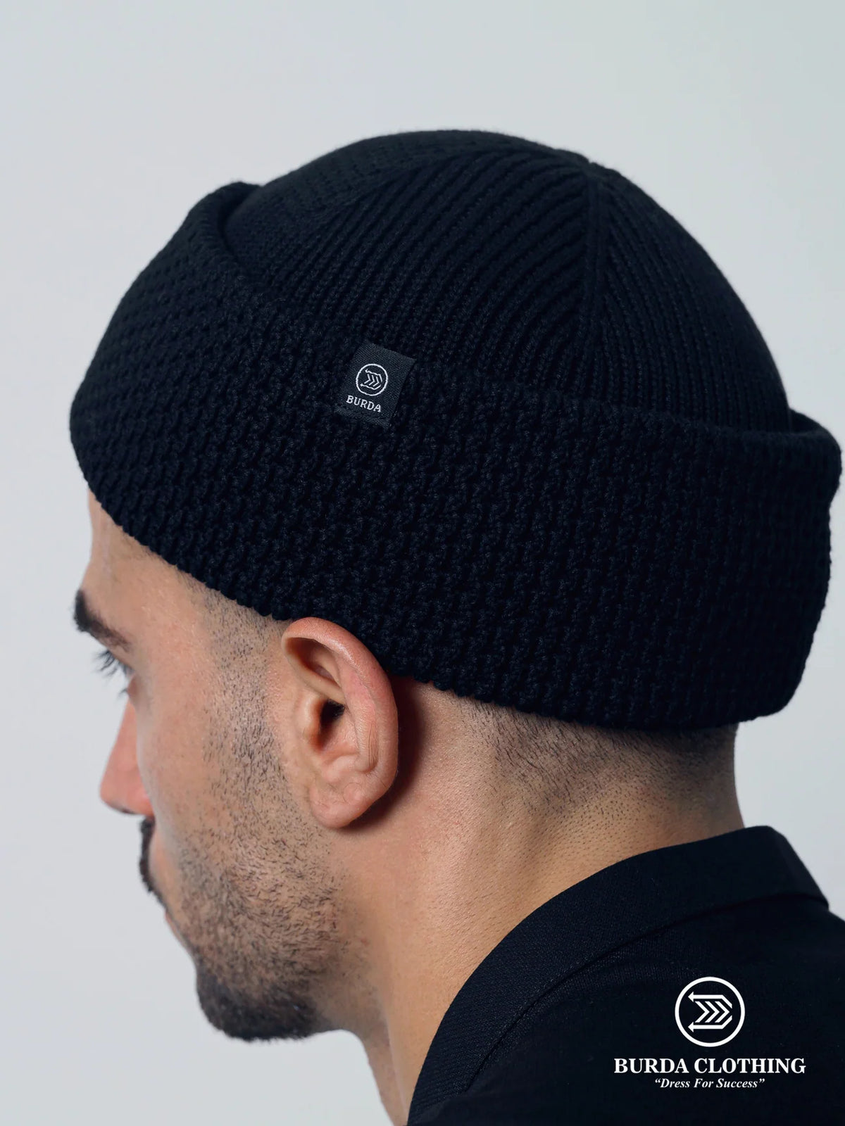 Adult men premium winter folded beanie