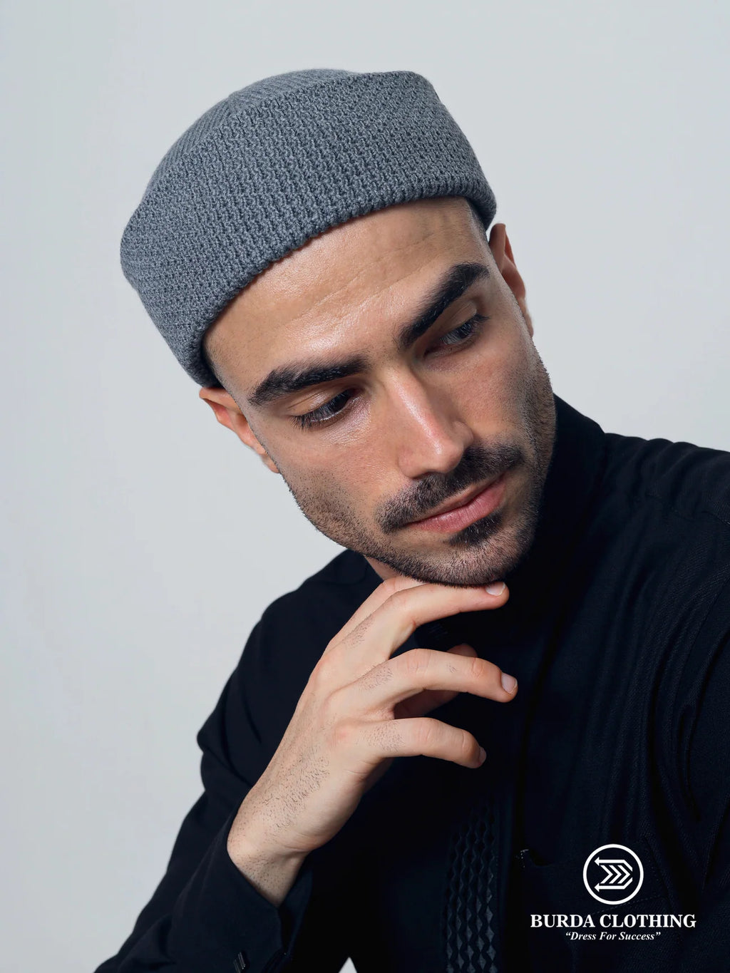 Adult men premium winter folded beanie