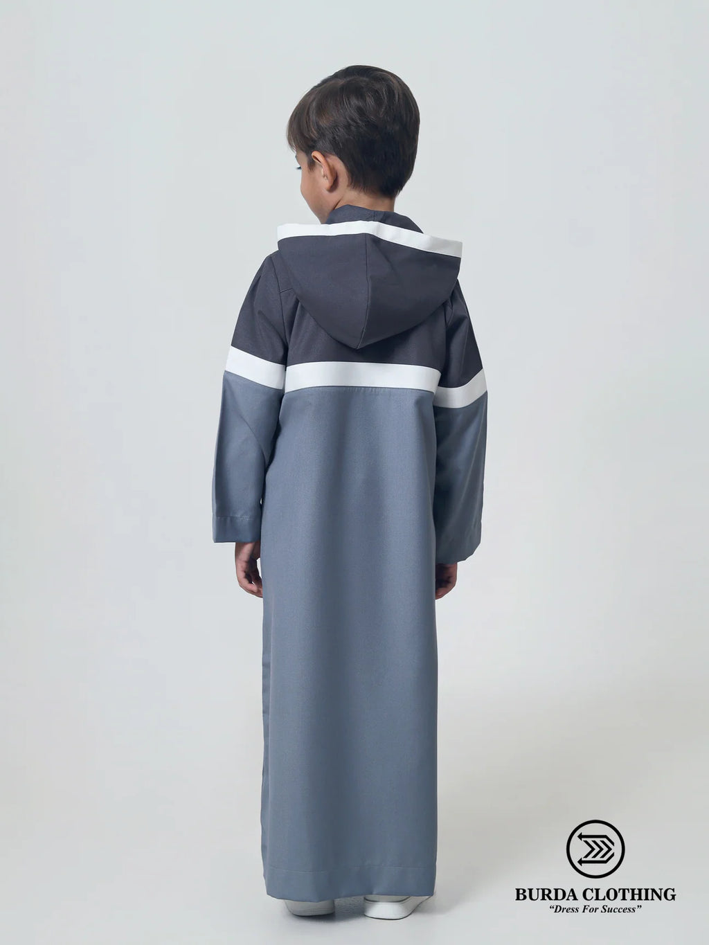 Muslim Kids Boys hooded premium thobe with hoodie