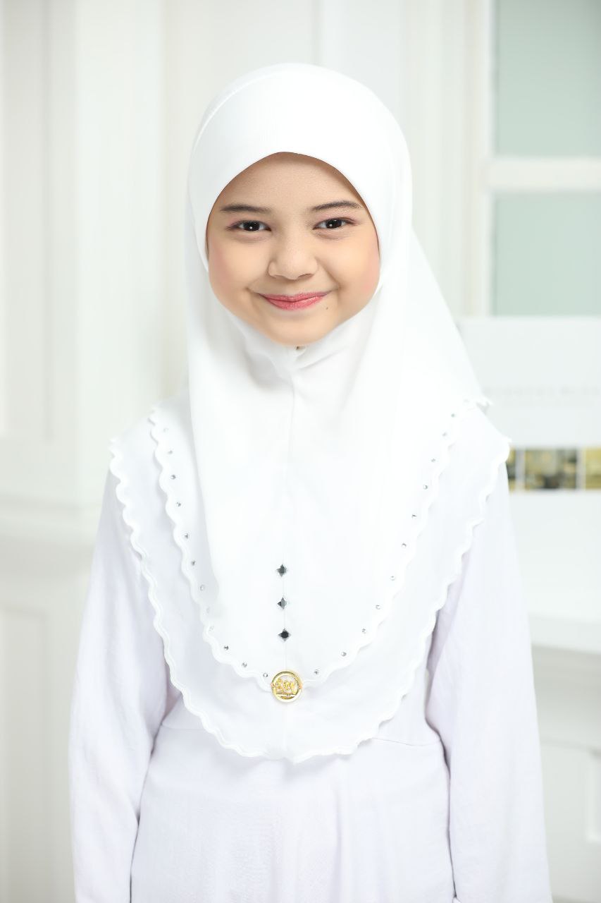 Soft Chiffon Muslim One Piece Pull On Instant Hijab Scarves - Available in Various Colors with Lace Detail for Ramadhan and Eid