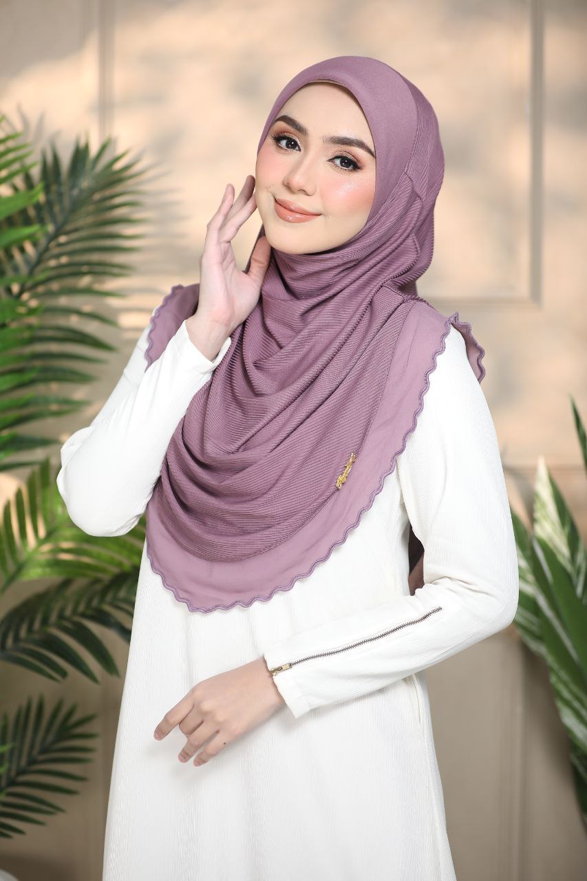 Layered instant Ironless cotton ribbed instant hijab in multiple colors perfect for any occasion Solid Color Elegant