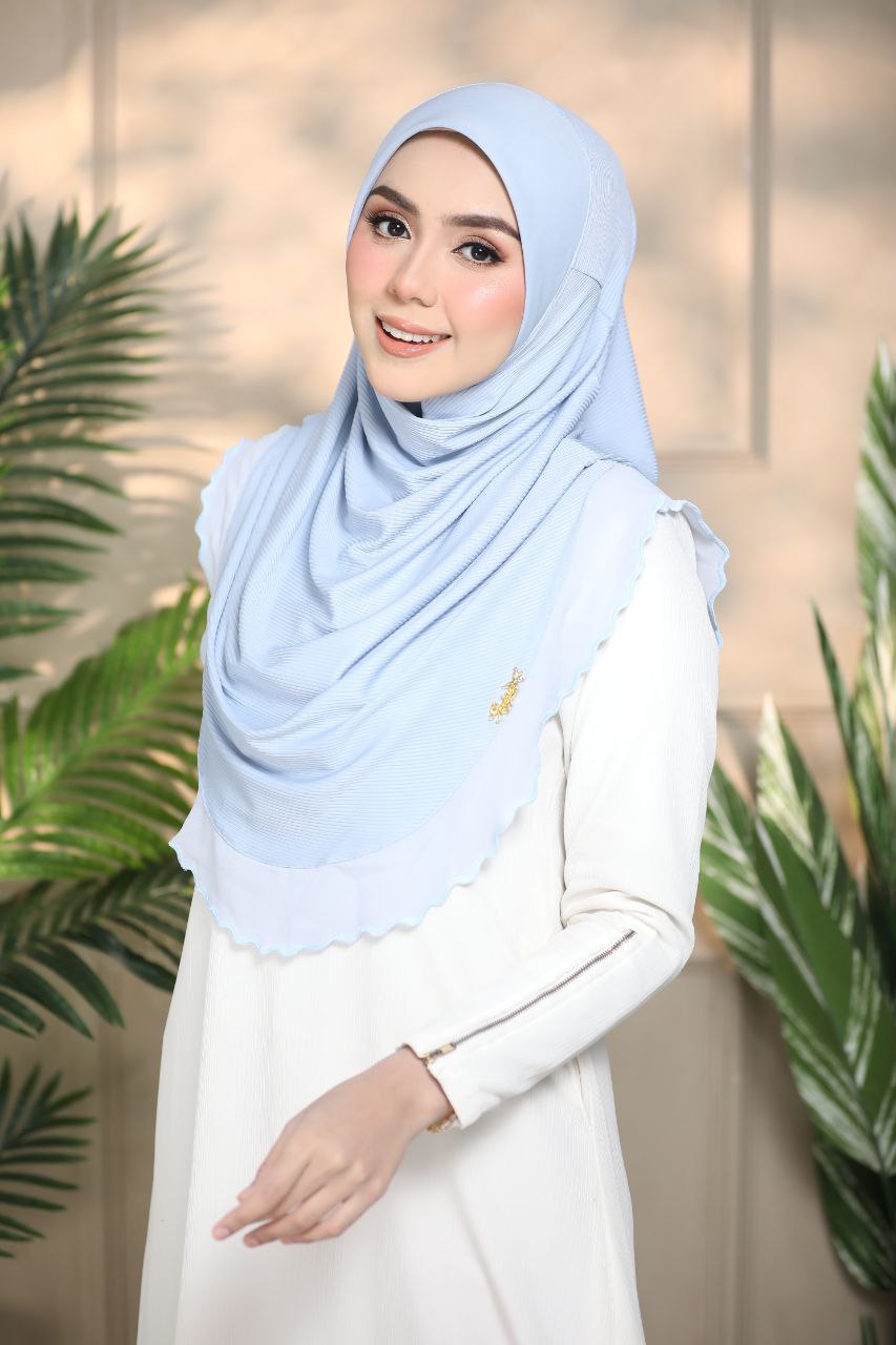 Layered instant Ironless cotton ribbed instant hijab in multiple colors perfect for any occasion Solid Color Elegant
