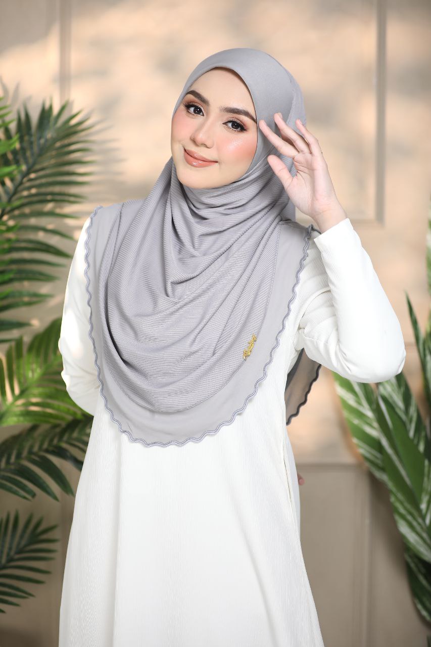 Layered instant Ironless cotton ribbed instant hijab in multiple colors perfect for any occasion Solid Color Elegant