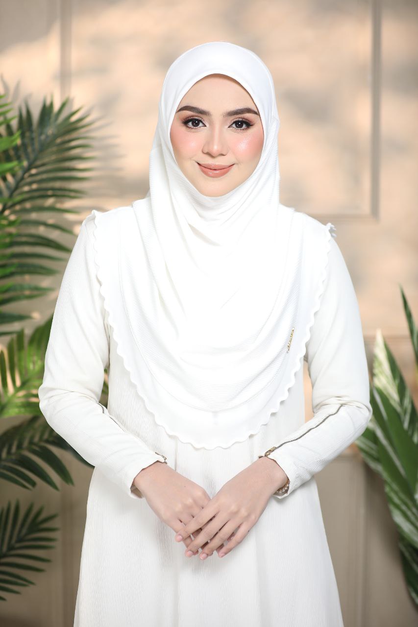 Layered instant Ironless cotton ribbed instant hijab in multiple colors perfect for any occasion Solid Color Elegant