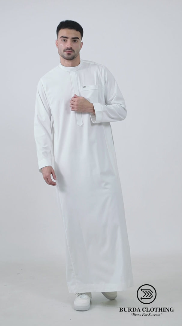 Adult premium classic white thobe 301